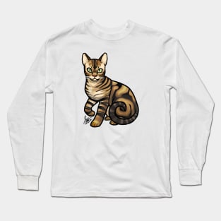 Cat - Ocicat - Marbled Long Sleeve T-Shirt